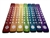 Colorful Rainbow Chakra wood incense burner