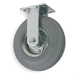 Caster Air Filled Gray Pneumatic 10"x 3" Wheel, Rigid