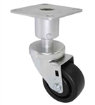 4" Adjustable Height Caster, food industry caster casters