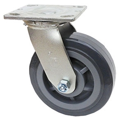 Medium Duty 5"x 2" Swivel Caster High Capacity Polyurethane on Polyolefin Wheel