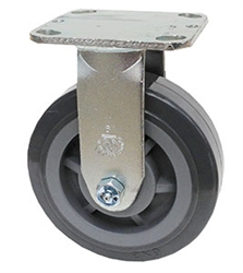 Medium Duty 5"x 2"" Rigid Caster High Capacity Polyurethane on Polyolefin Wheel