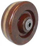 5"x 2"  High Temp Phenolic Wheel 1/2" Roller Bearing