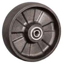 5"x 2" Glass Filled Nylon Wheel, Roller Bearing