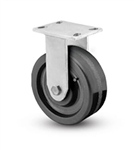 Heavy Duty Rigid Caster with a 8" x 3" Phenolic wheel