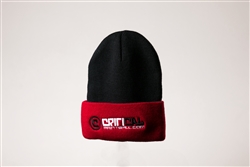 Critical Paintball Beanie Black / Red - Logo