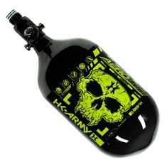 HK Army AeroLite Carbon Fiber Tank - Standard Reg - 68ci / 4500psi - Doom-Black/Neon Green