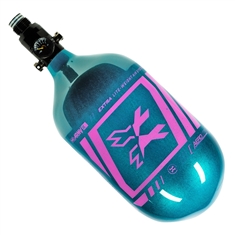 HK Army AeroLite Carbon Fiber Tank - Standard Reg - 68ci / 4500psi - Slasher-Metallic-Turquoise/Pink