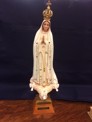 Our Lady of Fatima with Crown 12"