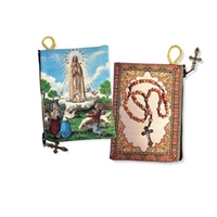 Our Lady of Fatima Rosary Pouch 5 3/8 X 4