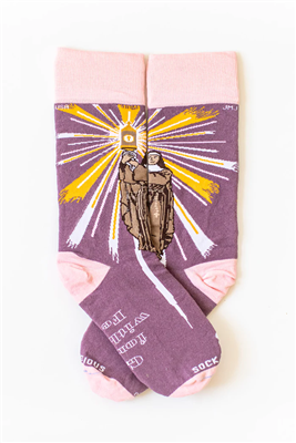 Saint Clare of Assisi Adult Socks