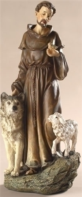 Saint Francis with Wolf and Sheep