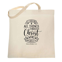 I Can Do All Things Christian Tote Bag
