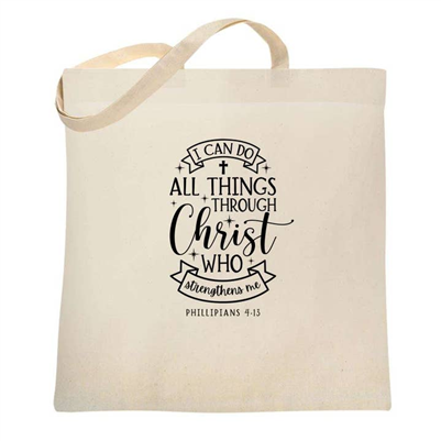 I Can Do All Things Christian Tote Bag