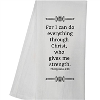 Philippians 4:13 Tea Towel