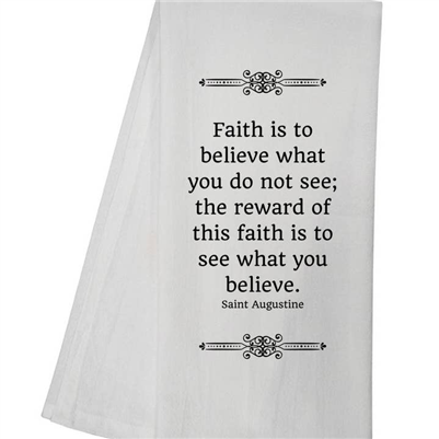 Reward of Faith Tea Towel
