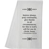 Rejoice Always Tea Towel