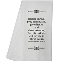 Rejoice Always Tea Towel