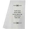 Gods Love Tea Towel