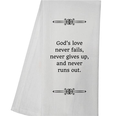 Gods Love Tea Towel