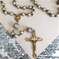 Champagne Pearl Rosary