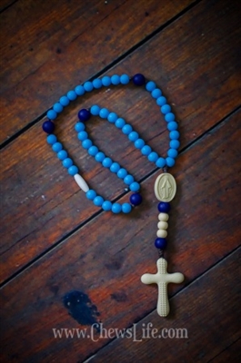 Chews Life Baby Blue Rosary