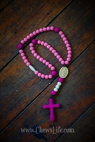 Chews Life Pink Rosary