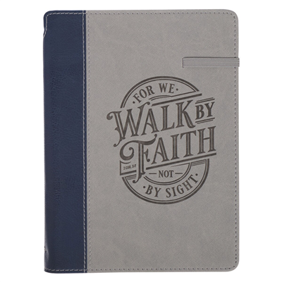 Walk by Faith Grey Journal