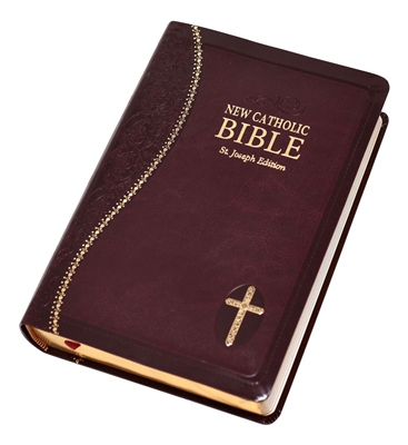 St.  Joseph New Catholic Edition Gift Bible Burgundy