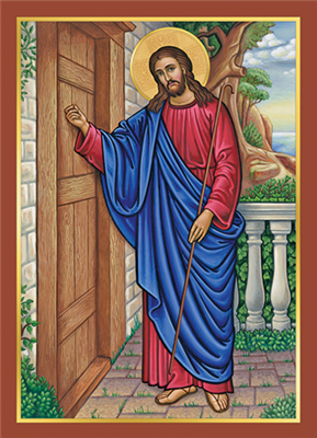 Christ Knocking Mass Card (100 pk)