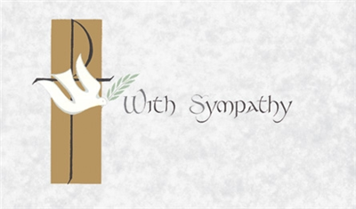 With Sympathy Mass Card (100 pk)