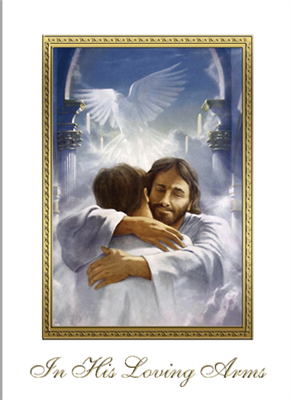 In His Loving Arms Mass Card (50 pk)