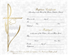 Parchment Baptism Certificate (50 pk)