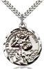 St Christopher Sterling Silver on 24" Chain