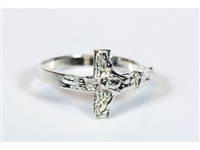 Sterling Silver Crucifix Ring