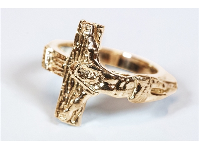 Gold 14KT Crucifix Ring