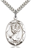 St Christopher Sterling Silver on 24" Chain
