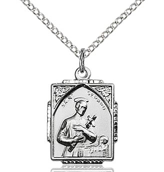 St. Jude Sterling Silver on 18" Chain