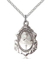 St. Gerard Sterling Silver on 18" Chain