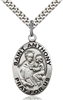 St. Anthony of Padua Sterling Silver on 24" Chain