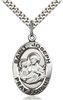 St. Joseph Sterling Silver on 24" Chain