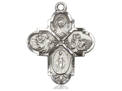 5 Way Sterling Silver Cross