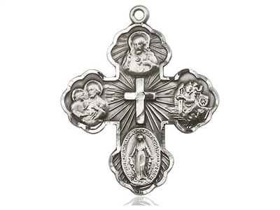 5 Way Sterling Silver Cross