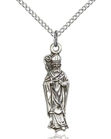 St Patrick Sterling Silver on 18" Chain