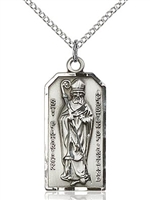 St Patrick Sterling Silver on 24" Chain