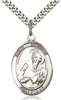 St. Andrew the Apostle Sterling Silver on 24" Chain