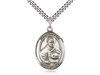 St. Albert The Great Sterling Silver Large Oval 24" Chain