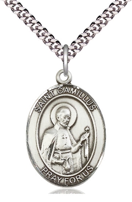 St Camillus of Lellis Medal on 24" Chain