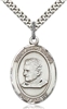 St. John Bosco Sterling Silver on 24" Chain