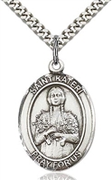 St. Kateri Sterling Silver on 24" Chain