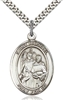 St Raphael the Archangel Sterling Silver on 24" Chain